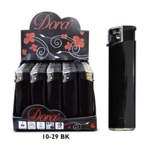 DORA MECHERO ELECTRONICO NEGRO C/50 FUEGO